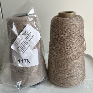 Two Colourmart Taupe Yarn Cones